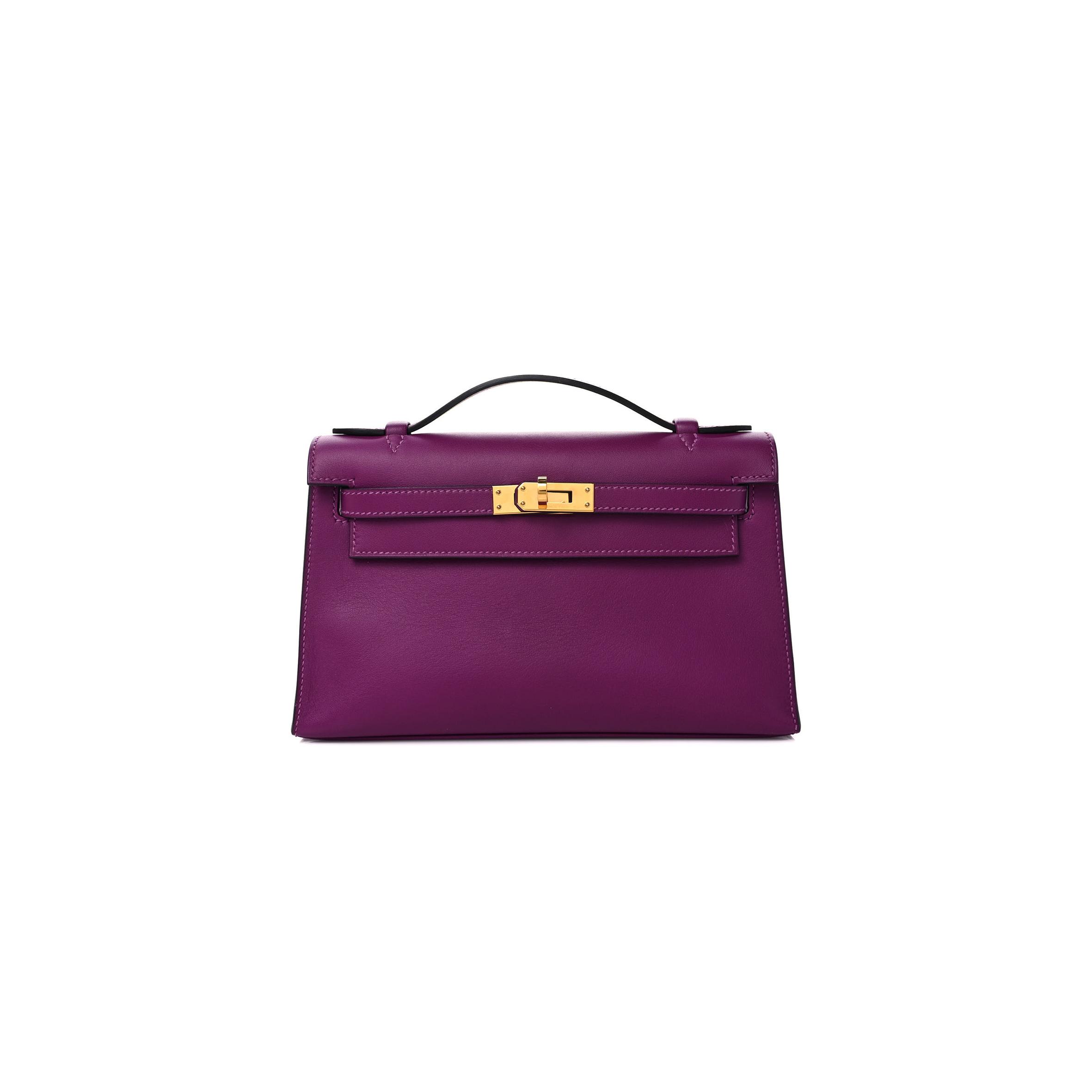 HERMES MASTER SWIFT KELLY POCHETTE CLUTCH ANEMONE (22*14*7cm) 